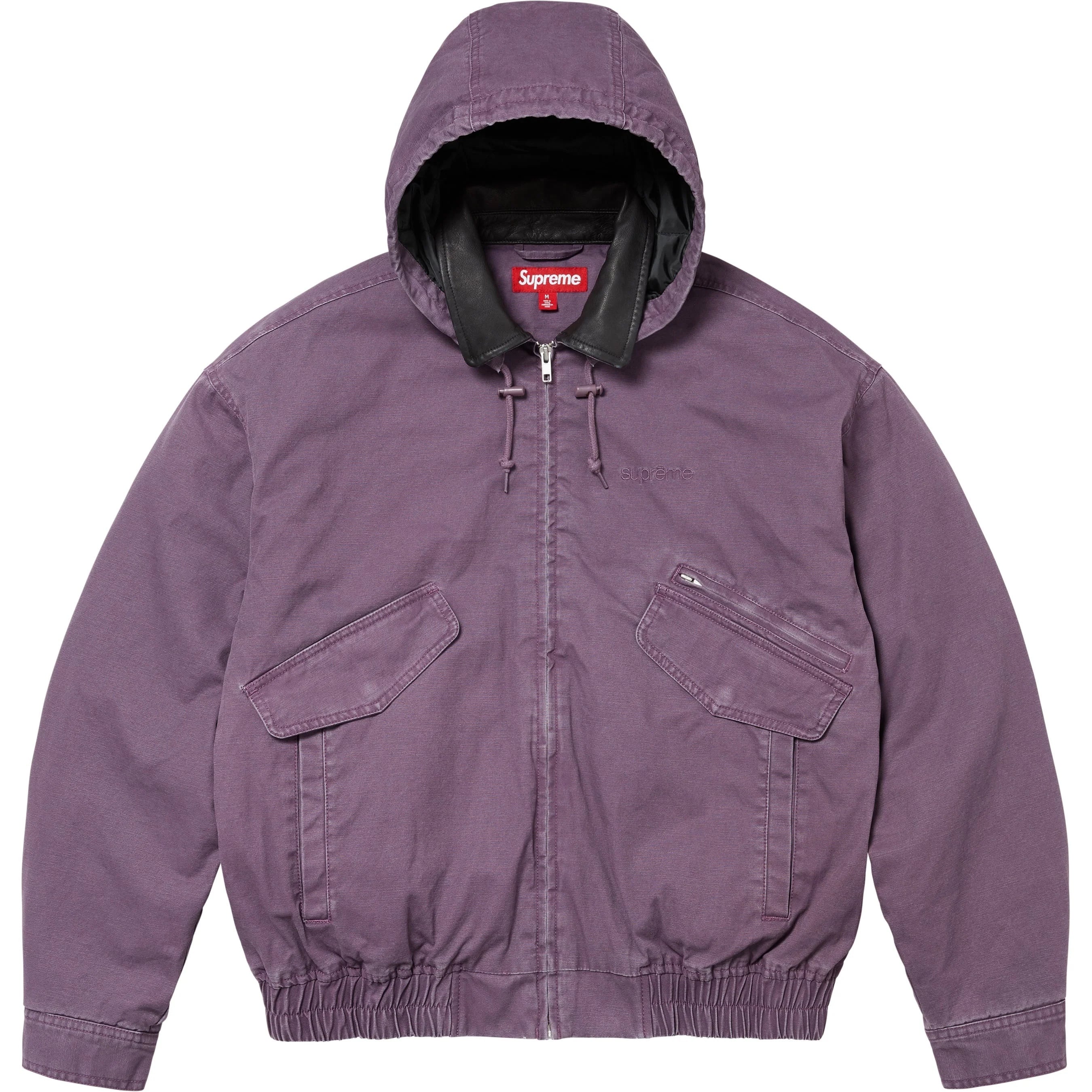 Leather Collar Utility Jacket view 3
